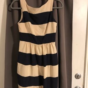 Navy Striped Dress